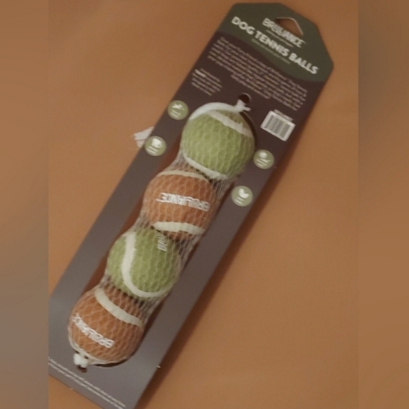 4 Mini Tennis Balls for Small Dogs Play Fetch/Catch Dog Toys Outdoor/Indoor NEW! - Picture 2 of 2